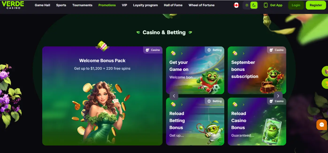 Verde Casino Screen